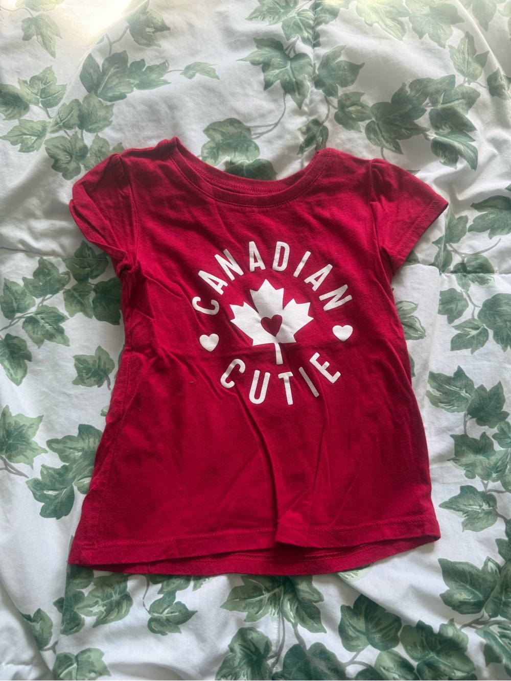 The Children's Place Red "Canadian Cutie" Graphic Tee